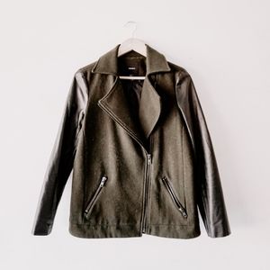 Army Green Jacket with Black sleeves